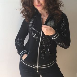 BCBG MAX AZARIA sweatshirt hoodie + zipper M